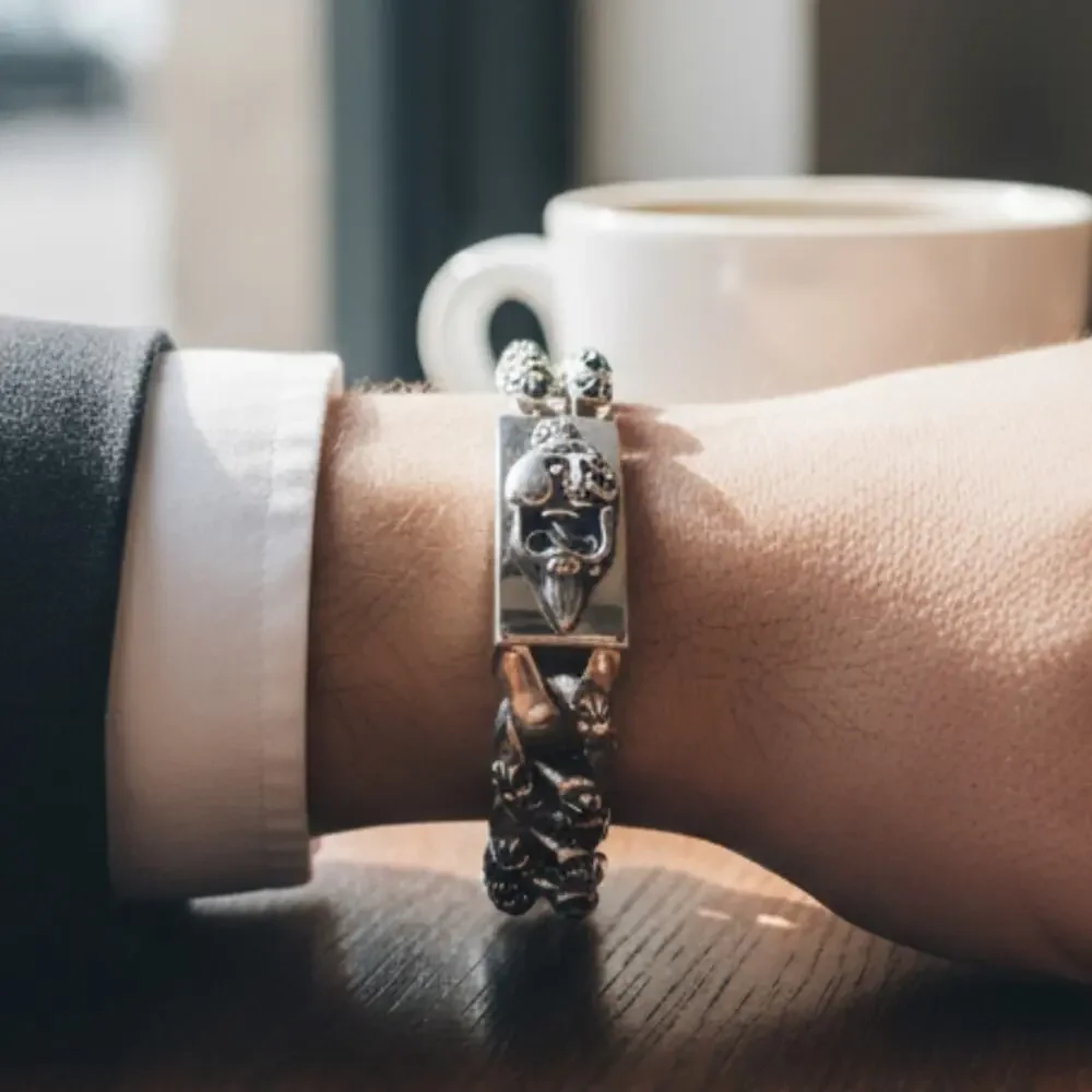 Stainless Steel Vintage Style Cross Unisex Bracelet Chain Link